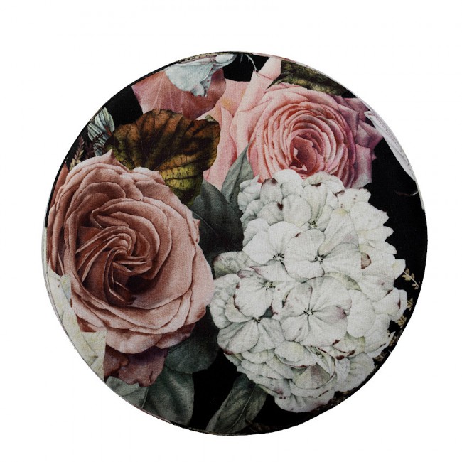 Пуфик La Perla Flowers (84608) | Фотогалерея товарів | Вілла Ванілла Пуфик La Perla Flowers від виробника Home4You, артикул (84608)|Завнішній вигляд|Офіційний імпортер ➜ Вілла Ванілла