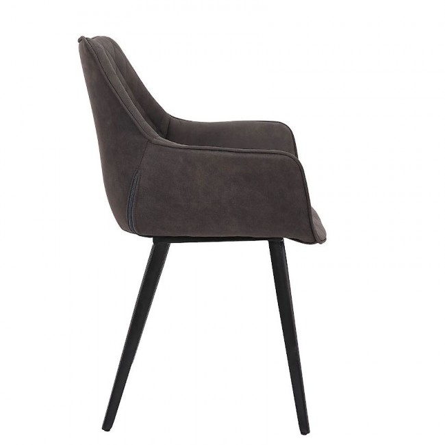 Крісло Naomi Dark Grey (37049) | Галерея зображень | Вілла Ванілла Крісло Naomi Dark Grey від виробника Home4You, артикул (37049)|Фотогалерея товарів|Офіційний імпортер ➜ Вілла Ванілла