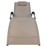 Шезлонг з текстилену Brigo Beige від виробника Garden4You, артикул (10028)|Фото в інтерьєрі|Офіційний імпортер ➜ Вілла Ванілла