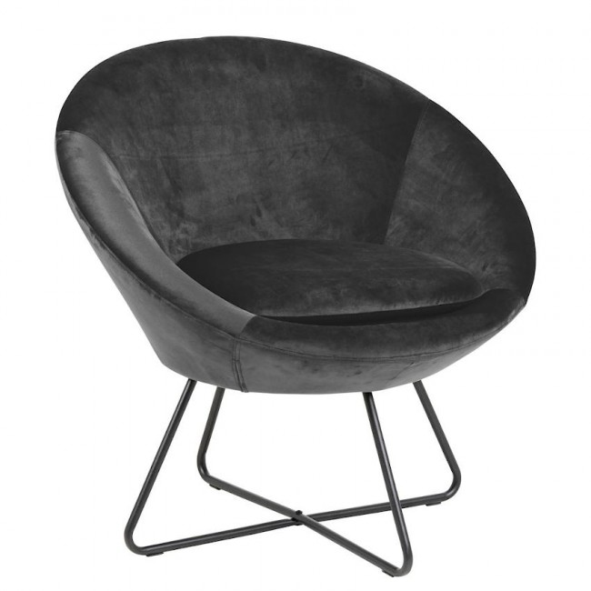 Лаунж-крісло Center Dark Grey від виробника Home4You, артикул (AC81702)|Завнішній вигляд|Офіційний імпортер ➜ Вілла Ванілла
