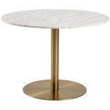 Круглий стіл Corby Marble White D105 Brass від виробника Home4You, артикул (AC19507)|3D-моделі|Офіційний імпортер ➜ Вілла Ванілла