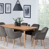 Обіднє крісло Emilia Oak Dark Grey (AC71831) | Завнішній вигляд | Вілла Ванілла Обіднє крісло Emilia Oak Dark Grey від виробника Home4You, артикул (AC71831)|Фото в інтерьєрі|Офіційний імпортер ➜ Вілла Ванілла