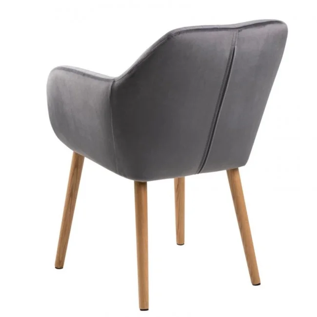 Обіднє крісло Emilia Oak Dark Grey (AC71831) | Завнішній вигляд | Вілла Ванілла Обіднє крісло Emilia Oak Dark Grey від виробника Home4You, артикул (AC71831)|Фото в інтерьєрі|Офіційний імпортер ➜ Вілла Ванілла