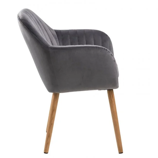 Обіднє крісло Emilia Oak Dark Grey (AC71831) | Завнішній вигляд | Вілла Ванілла Обіднє крісло Emilia Oak Dark Grey від виробника Home4You, артикул (AC71831)|Фото в інтерьєрі|Офіційний імпортер ➜ Вілла Ванілла