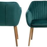 Обіднє крісло Emilia Oak Bottle Green (AC71833) | Фотогалерея товарів | Вілла Ванілла Обіднє крісло Emilia Oak Bottle Green від виробника Home4You, артикул (AC71833)|Фото в інтерьєрі|Офіційний імпортер ➜ Вілла Ванілла