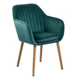 Обіднє крісло Emilia Oak Bottle Green (AC71833) | Фотогалерея товарів | Вілла Ванілла Обіднє крісло Emilia Oak Bottle Green від виробника Home4You, артикул (AC71833)|Фото в інтерьєрі|Офіційний імпортер ➜ Вілла Ванілла