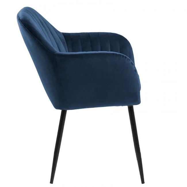 Обіднє крісло Emilia Dark Blue від виробника Home4You, артикул (AC80294)|Завнішній вигляд|Офіційний імпортер ➜ Вілла Ванілла
