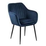 Обіднє крісло Emilia Dark Blue від виробника Home4You, артикул (AC80294)|Завнішній вигляд|Офіційний імпортер ➜ Вілла Ванілла