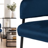 Лаунж-крісло Lima Dark Blue від виробника Home4You, артикул (AC92647)|Світлини товарів|Офіційний імпортер ➜ Вілла Ванілла