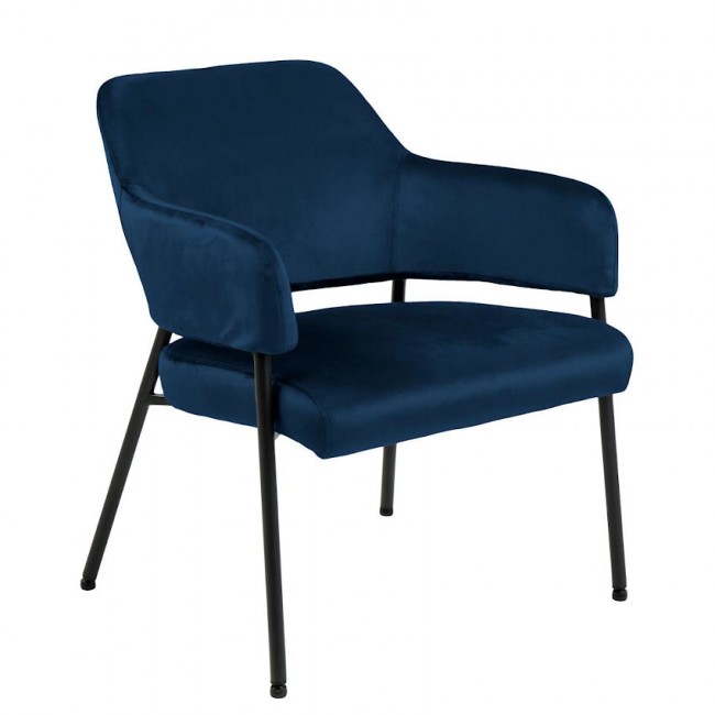 Лаунж-крісло Lima Dark Blue від виробника Home4You, артикул (AC92647)|Світлини товарів|Офіційний імпортер ➜ Вілла Ванілла