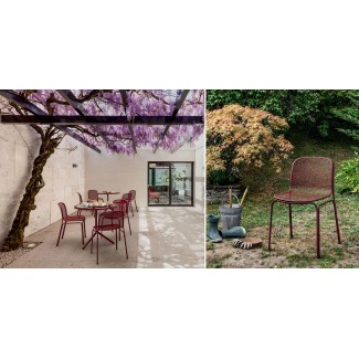 Металевий стілець Villa 1 Melanzana