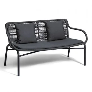 Двомісний диван Leaf Anthracite