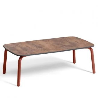 Великий кавовий столик Leaf 92x55 Terracotta Mongolia