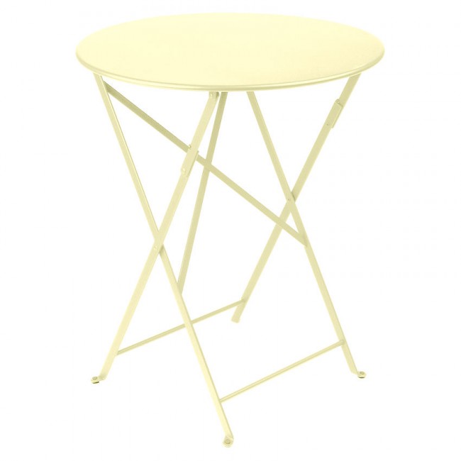 Обідній стіл Bistro D60 0245 Frosted Lemon від виробника Fermob, артикул (0245A6)|Фотогалерея товарів|Офіційний імпортер ➜ Вілла Ванілла