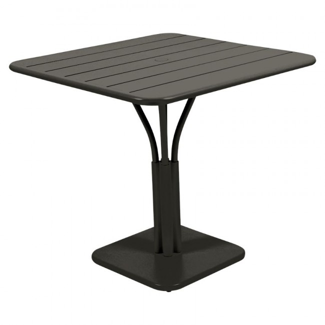 Стіл Luxembourg 4147 Liquorice (414742) від Fermob |Переглянути розділ: Столи Luxembourg 80x80 Pedestal Стіл Luxembourg 4147 Liquorice (414742) від Fermob | Детальний огляд | Villa Vanilla