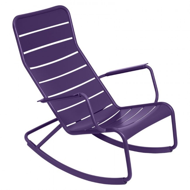 Крісло-гойдалка Luxembourg 4166 Aubergine від виробника Fermob, артикул (416628)|Завнішній вигляд|Офіційний імпортер ➜ Вілла Ванілла