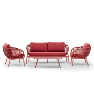 Комплект меблів для відпочинку Elba Rope Red