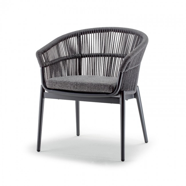 Крісло Tropea Anthracite (TR-A/AT) від Grattoni |Переглянути розділ: Вуличні крісла Крісло Tropea Anthracite (TR-A/AT) від Grattoni | Детальний огляд | Villa Vanilla