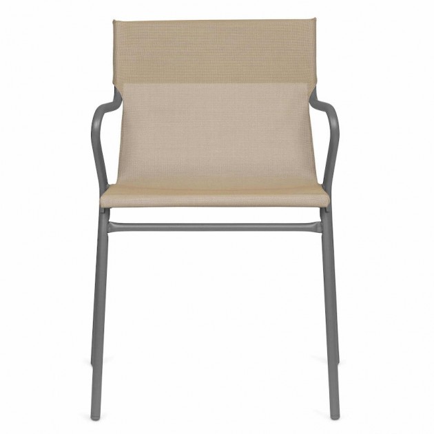 Каталог фото | Вуличне крісло Horizon Noisette (lfm9001-9077) - Вуличні крісла для кафе Lafuma | Вілла Ванілла