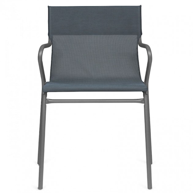 Каталог фото | Вуличне крісло Horizon Storm Grey (lfm9001-9075) - Вуличні крісла для кафе Lafuma | Вілла Ванілла