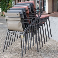 Каталог фото | Вуличне крісло Horizon Terre Cuite (lfm9001-9078) - Вуличні крісла для кафе Lafuma | Вілла Ванілла