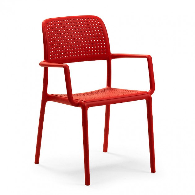 Каталог фото | Крісло Bora Rosso (40242.07.000.06) - Вуличні крісла для кафе Nardi | Вілла Ванілла