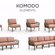 Каталог фото | Диван Komodo 5 Antracite Tech Panama (40370.02.131) - Диванний комплект Komodo 5 Nardi | Вілла Ванілла