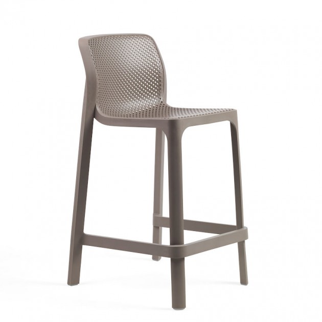 Напівбарний стілець Net mini Tortora (40356.10.000) - Вуличні барні стільці Nardi