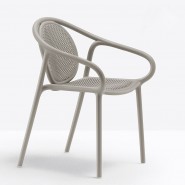 Каталог фото | Крісло Remind 3735 Recycled Grey (3735rg) - Вуличні крісла для кафе Pedrali | Вілла Ванілла