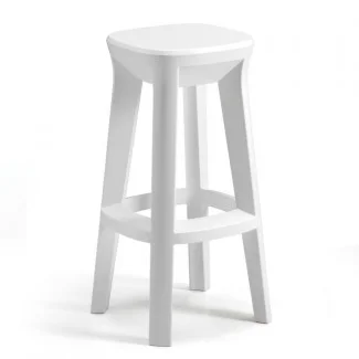 Барний табурет Frozen Square Stool 6342 C2 White