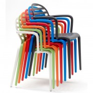 Каталог фото | Крісло Cokka 2280 Orange (228030) - Вуличні крісла для кафе S•CAB | Вілла Ванілла
