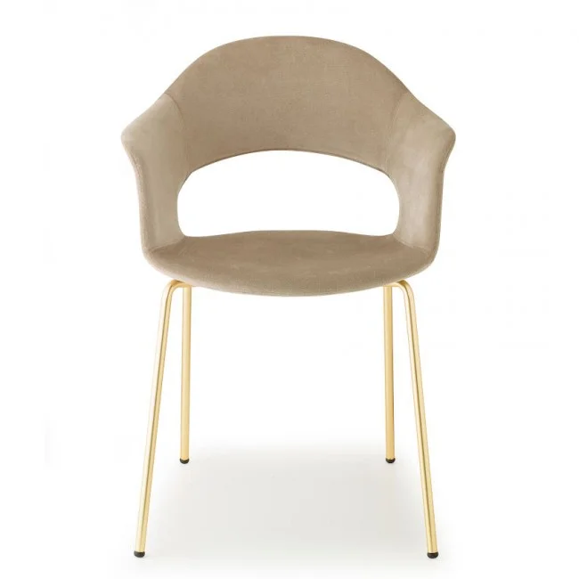 Крісло Lady B Pop 2698 Satin Brass Beige від виробника S•CAB, артикул (2698OS-V3-59)|Завнішній вигляд|Офіційний імпортер ➜ Вілла Ванілла