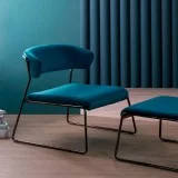 Лаунж-крісло Lisa Lounge 2858 Nickel Blue від виробника S•CAB, артикул (2858NL-V4-50)|3D-моделі|Офіційний імпортер ➜ Вілла Ванілла