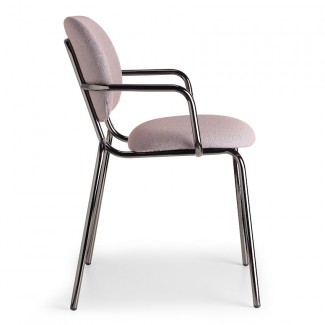 Крісло Si-Si Bold 2518 Glossy Black Nickel Lavanda