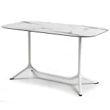 Обідній стіл 140x70 Tripé Double 5007 White Marble від виробника S•CAB, артикул (5007VB-5565-572)|Фото товару|Офіційний імпортер ➜ Вілла Ванілла