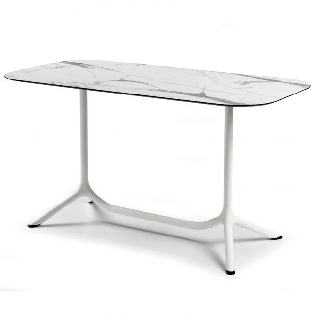 Обідній стіл 140x70 Tripé Double 5007 White Marble від виробника S•CAB, артикул (5007VB-5565-572)|Фото товару|Офіційний імпортер ➜ Вілла Ванілла