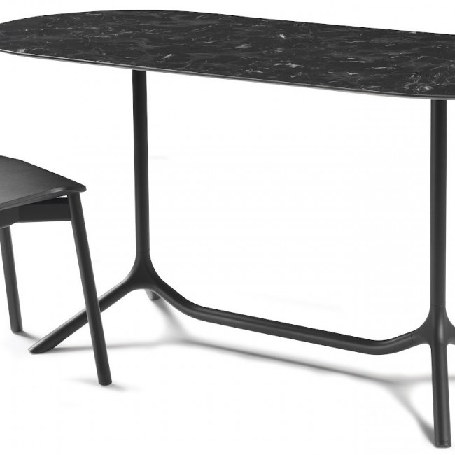Обідній стіл 160x70 Tripé Double 5007 Ovale Black Marble (5007VN-5566-574) | Фото в інтерьєрі | Вілла Ванілла Обідній стіл 160x70 Tripé Double 5007 Ovale Black Marble від виробника S•CAB, артикул (5007VN-5566-574)|Фотогалерея|Офіційний імпортер ➜ Вілла Ванілла