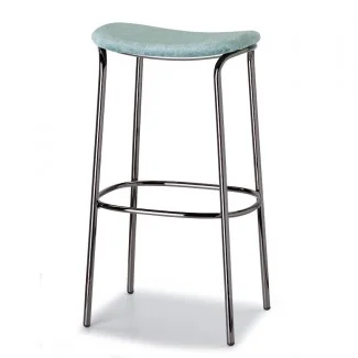 Барний табурет Trick Pop 2538 h77 Glossy Nickel Light Blue