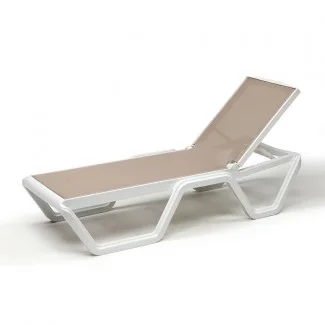 Шезлонг Vela Bianco Dove Grey